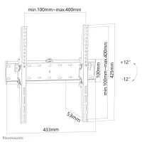 Neomounts FPMA-W350BLACK telerikinnitus 139,7 cm (55") Must – pilt 21