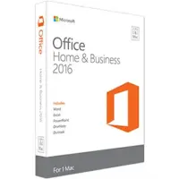 Microsoft W6F-00952 Office Home and Business 2016 For Mac, Full packaged product (FPP), English, Medialess