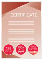 Lamineerimistaskud GBC A4 125 Mic (100tk)läikiv