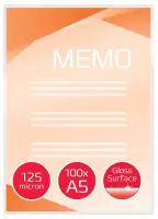 Lamineerimistaskud GBC A5 125Mic (100tk)läikiv