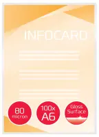 Lamineerimistaskud GBC A6 80Mic (100tk) läikiv