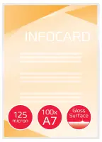 Lamineerimistaskud GBC A7 125Mic (100tk) läikiv