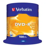 Verbatim DVD-R Matt Silver 4,7 GB 100 tk