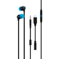 LOGITECH G333 Wired Gaming Earphones - BLACK - 3.5 MM
