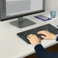Logitech MK540 Advanced klaviatuur Hiir kaasa arvatud Universaalne Raadioside QWERTY US rahvusvaheline Must – pilt 25