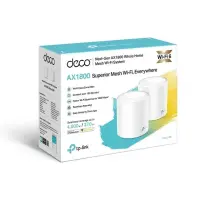 TP-LINK | AX1800 Whole Home Mesh Wi-Fi 6 System | Deco X20 (2-pack) | 802.11ax | 1201+574 Mbit/s | 10/100/1000 Mbit/s | Ethernet LAN (RJ-45) ports 2 | Mesh Support Yes | MU-MiMO Yes | No mobile broadband | Antenna type 4xInternal per Deco uni