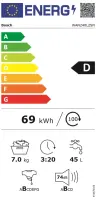 Bosch Serie 4 WAN240L2SN pesumasin Eest täidetav 7 kg 1200 RPM D Valge – pilt 2