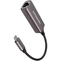 AXAGON ADE-TRC Type-C USB3.2 Gen 1 - Gigabit Ethernet 10/100/1000 Adapter, metal, titan grey