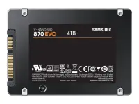 Samsung | SSD | 870 EVO | 4000 GB | SSD form factor 2.5" | Solid-state drive interface SATA III | Read speed 560 MB/s | Write speed 530 MB/s
