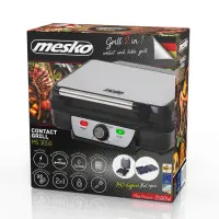 Mesko | Grill | MS 3050 | Contact grill | 1800 W | Black/Stainless steel – pilt 2