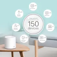 TP-Link Deco X60 Kaks sagedusala (2,4 GHz / 5 GHz) Wi-Fi 6 (802.11ax) Valge 2 Sisemodem – pilt 5
