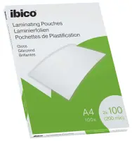 Lamineerimistaskud Ibico A4 100M.Gloss/100