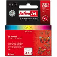 Action ActiveJet AC-513R (Canon CL-513) Tri-Colour Ink Cartridge, Cyan, Magenta, Yellow