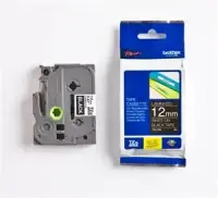 Brother | TZe-335 Laminated Tape | White on Black | TZe | 8 m | 1.2 cm