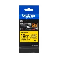 Brother | TZe-FX631 Flexible ID Laminated Tape | Black on Yellow | TZe | 8 m | 1.2 cm – pilt 3