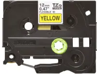 Brother | TZe-FX631 Flexible ID Laminated Tape | Black on Yellow | TZe | 8 m | 1.2 cm – pilt 7