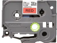 Brother | TZe-451 Laminated Tape | Black On Red | TZe | 8 m | 2.4 cm