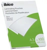 Lamineerimistaskud Ibico A3 100M.Gloss/100