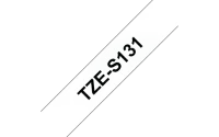 Brother | TZe-S131 Strong Adhesive Laminated Tape | Black on Clear | TZe | 8 m | 1.2 cm – pilt 2