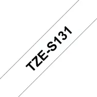 Brother | TZe-S131 Strong Adhesive Laminated Tape | Black on Clear | TZe | 8 m | 1.2 cm – pilt 7