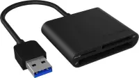 Raidsonic | ICY BOX | IB-CR301-U3 USB 3.0 External card reader | USB 3.0 Type-A | 3 x card reader slot: CF, SD, microSD