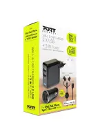 WALL + CAR CHARGER 2 USB + 3IN1 kaabel – pilt 3
