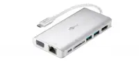 Goobay USB-C Premium Multiport Adapter 49850 Silver, USB Type-C
