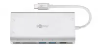 Goobay USB-C Premium Multiport Adapter 49850 Silver, USB Type-C