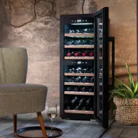 Caso | Smart Wine Cooler | WineExclusive 38 | Energy efficiency class G | Showcase | Free standing | Bottles capacity 38 bottles | Cooling type Compressor technology | Black – pilt 3