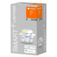 SMART+ WiFi Spot Warm White 40 5W 45° 2700K GU10, 3pcs pack | GU10 | 5 W | Warm White 2700K | Wi-Fi