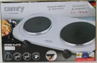 SALE OUT. Camry | CR 6511 | Number of burners/cooking zones 2 | Rotary knobs | Electric | Stainless steel | DAMAGED PACKAGING – pilt 8