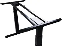 Büroolaua raam SUN-FLEX®DESKFRAME VI, reguleeritava kõrgusega 62-127 cm, must