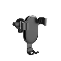 ColorWay | Metallic Gravity Holder For Smartphone | Adjustable | Clamp | Black | Fixation of the smartphone in one motion. Compact design, does not take up much space and does not obstruct the view. Soft coating, eliminates the appearance of scratches and scuffs on the smartphone body. Charging hole - allows you to connect the cable and charge the 