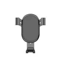ColorWay | Metallic Gravity Holder For Smartphone | Adjustable | Clamp | Black | Fixation of the smartphone in one motion. Compact design, does not take up much space and does not obstruct the view. Soft coating, eliminates the appearance of scratches and scuffs on the smartphone body. Charging hole - allows you to connect the cable and charge the – pilt 5