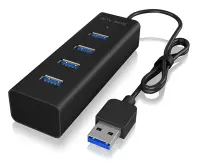 ICY BOX IB-HUB1409-U3 USB 3.2 Gen 1 (3.1 Gen 1) Type-A 5000 Mbit/s Must – pilt 3
