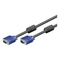 Logilink Full HD, with ferrite core, 15pin 3 m, black, Extenntion cable
