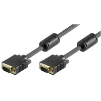 Logilink Full HD, with ferrite core, 15pin 3 m, black, connection cable