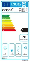 CATA | Hood | TF 5260 X | Telescopic | Energy efficiency class D | Width 60 cm | 325 m³/h | Slider control | LED | Inox – pilt 3