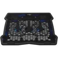 CANYON NS03, Cooling stand dual-fan with 2x2.0 USB hub, support up to 10”-15.6” laptop, ABS plastic and iron, Fans dimension:125*125*15mm(2pcs), DC 5V, fan speed: 800-1000RPM, size:340*265*30mm, 435g