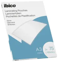 Lamineerimistaskud Ibico A3 75M. Gloss/100