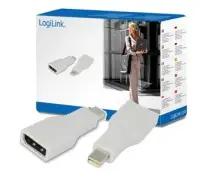 Logilink Adapter Mini DisplayPort to DisplayPort, Display Port FM, Mini DisplayPort M