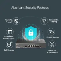 TP-Link Omada ER7206 juhtmega ruuter Gigabit Ethernet Must – pilt 11