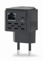 WRL REPEATER 300MBPS/BLACK WNP-RP300-03-BK GEMBIRD – pilt 2