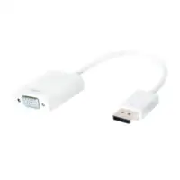 Logilink | Logilink CV0059B, Display Port 1.2 to VGA Active Adapter with 15cm cable : | White | DisplayPort | VGA