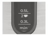Bosch | Kettle | DesignLine TWK4P440 | Electric | 2400 W | 1.7 L | Stainless steel | 360° rotational base | Black/Stainless Steel – pilt 21