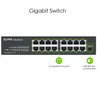ZYXEL GS1100-16 16 port Gigabit UnmanSwc – pilt 5