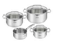 TEFAL | Duetto+ Stewpots set, 7 pcs | G719S734 | Stainless steel | Dishwasher proof | Lid included | Stainless steel
