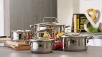TEFAL | Duetto+ Stewpots set, 7 pcs | G719S734 | Stainless steel | Dishwasher proof | Lid included | Stainless steel – pilt 22