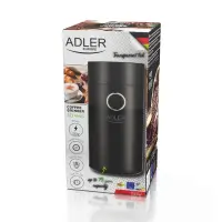 Adler | Coffee grinder | AD4446bs | 150 W | Coffee beans capacity 75 g | Lid safety switch | Black – pilt 2