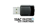 D-LINK DWA-171, Wireless AC Dual Band USB Adapter, Compatible with 802.11a/b/g/n and 802.11ac (draft), switchable Dual band 2.4 GHz or 5 GHz. Up to 433 Mbps data transfer rate in 802.11ac mode (5 GHz), up to 150 Mbps data transfer rate in 802.11n mode (2.